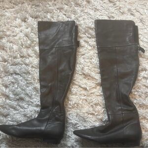 Callahan Black Over-the-Knee Pointed-Toe Boots